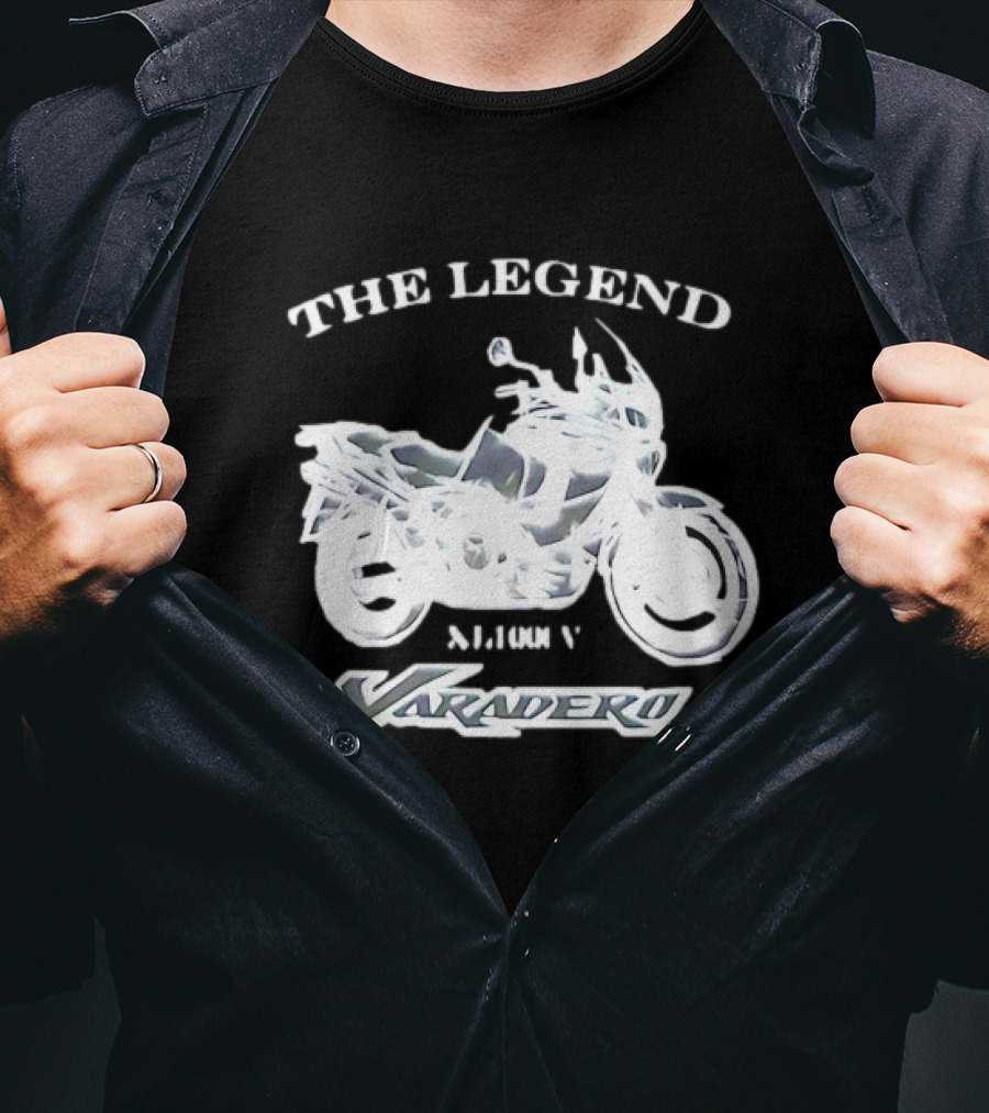 The Legend Varadero XL1000V Motorcycle Icon Text Highlight T-Shirt