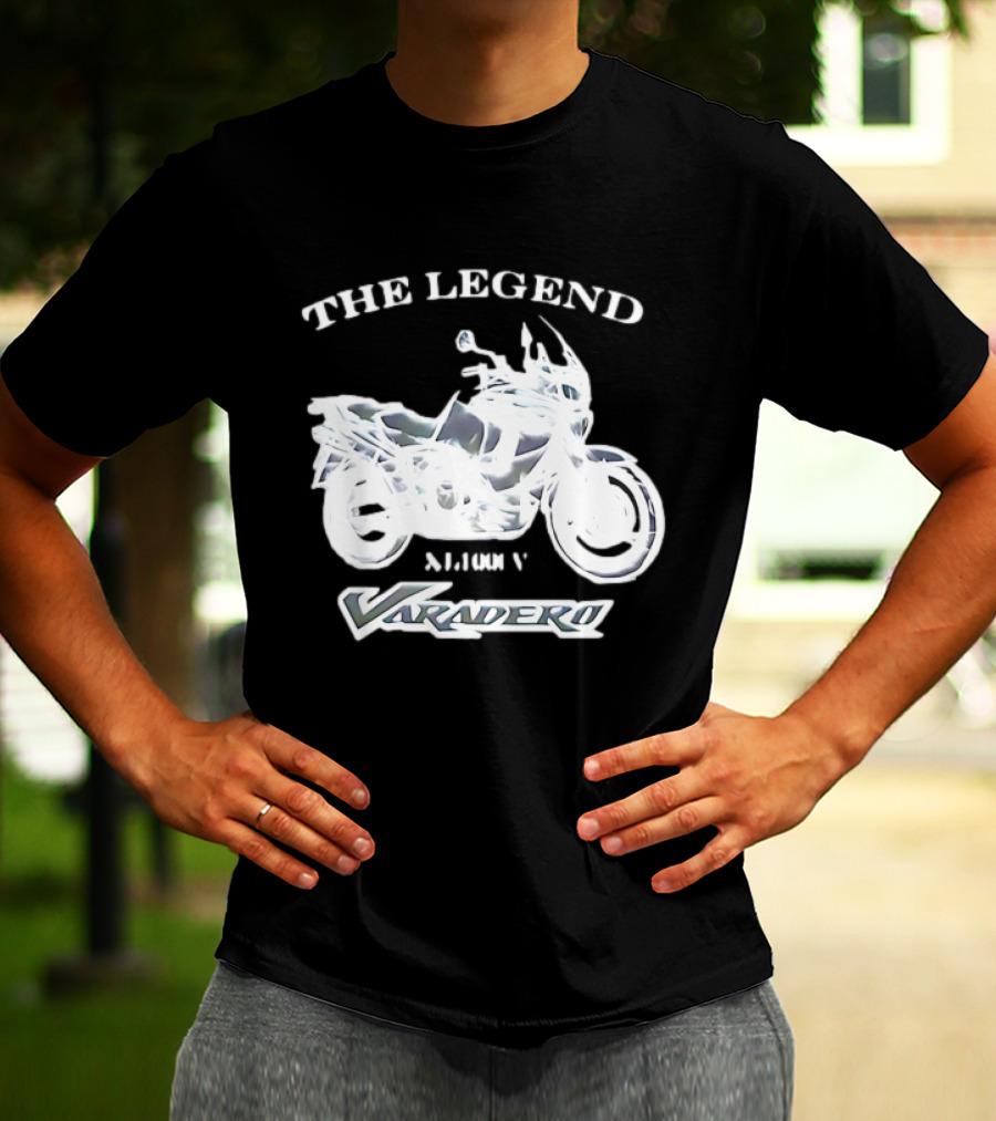 The Legend Varadero XL1000V Motorcycle Icon Text Highlight T-Shirt