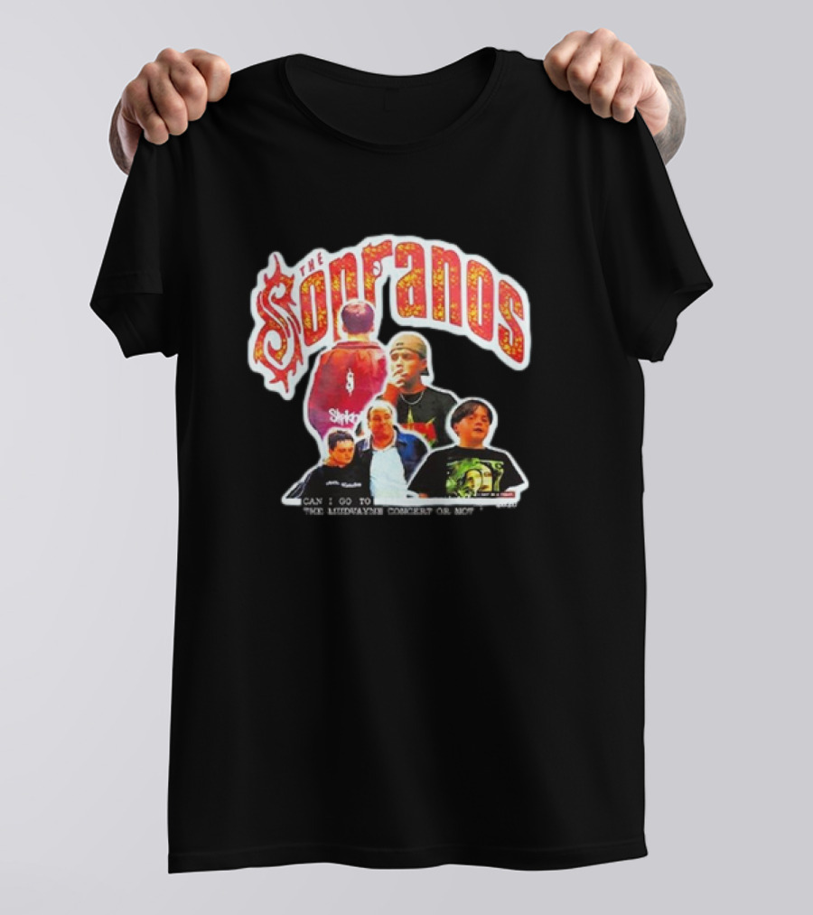 The Sopranos Slipknot Mudvayne Concert Scene Mashup T-Shirt