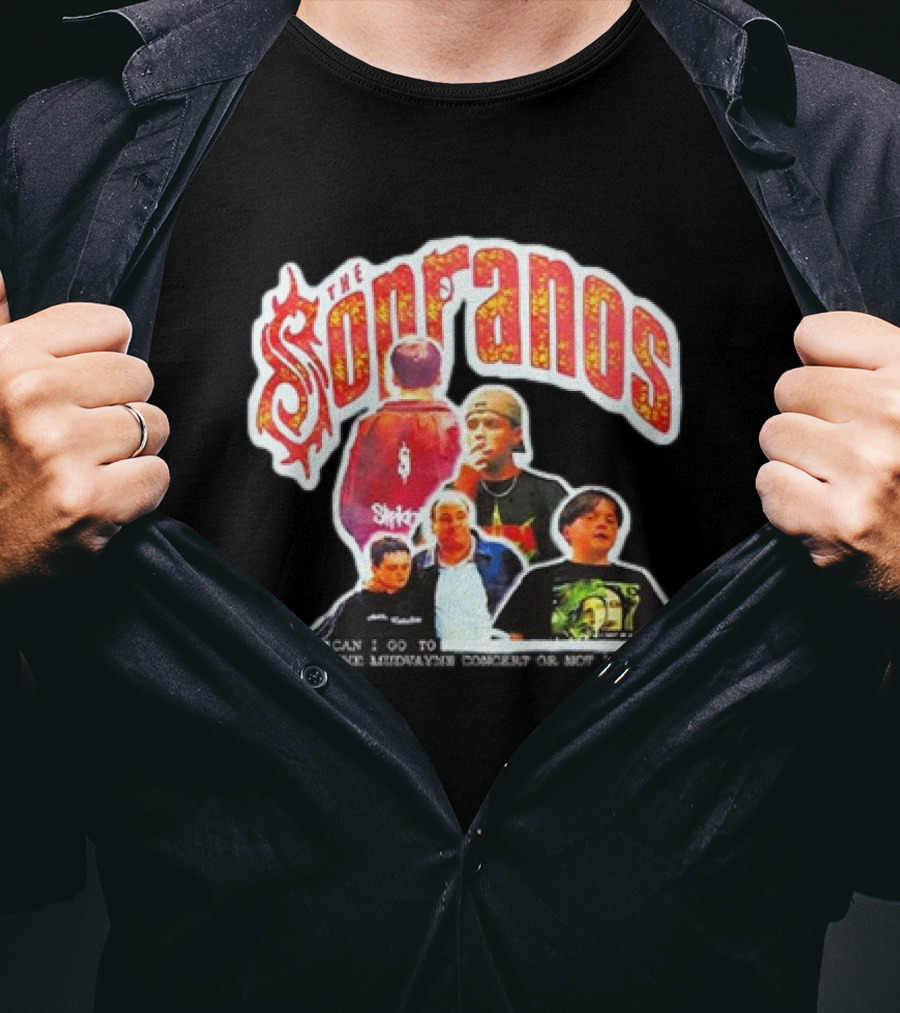 The Sopranos Slipknot Mudvayne Concert Scene Mashup T-Shirt