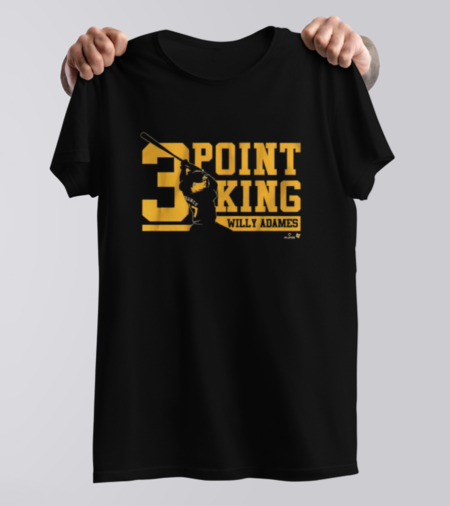 Willy Adames 3 Point King Baseball T-Shirt