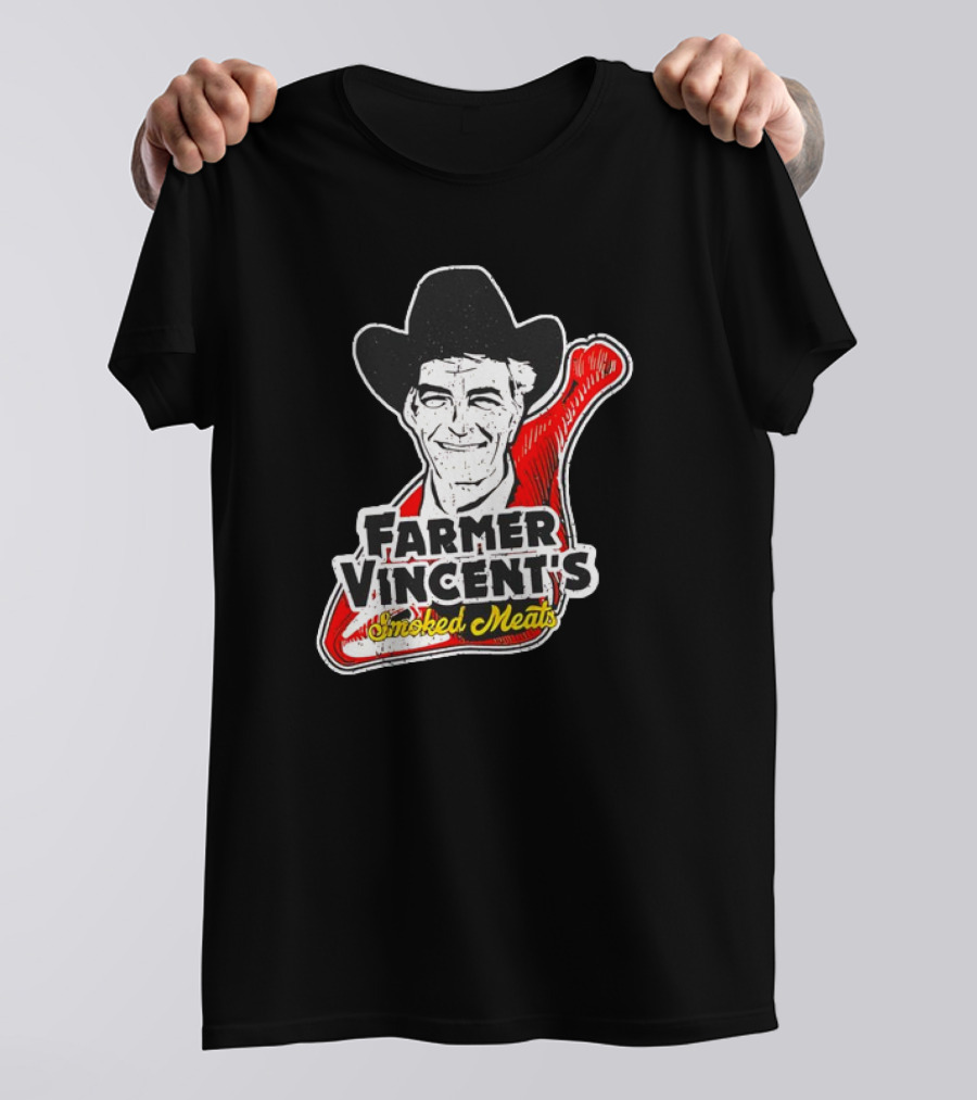Farmer Vincent's Smoked Meats Vintage Cowboy T-Shirt