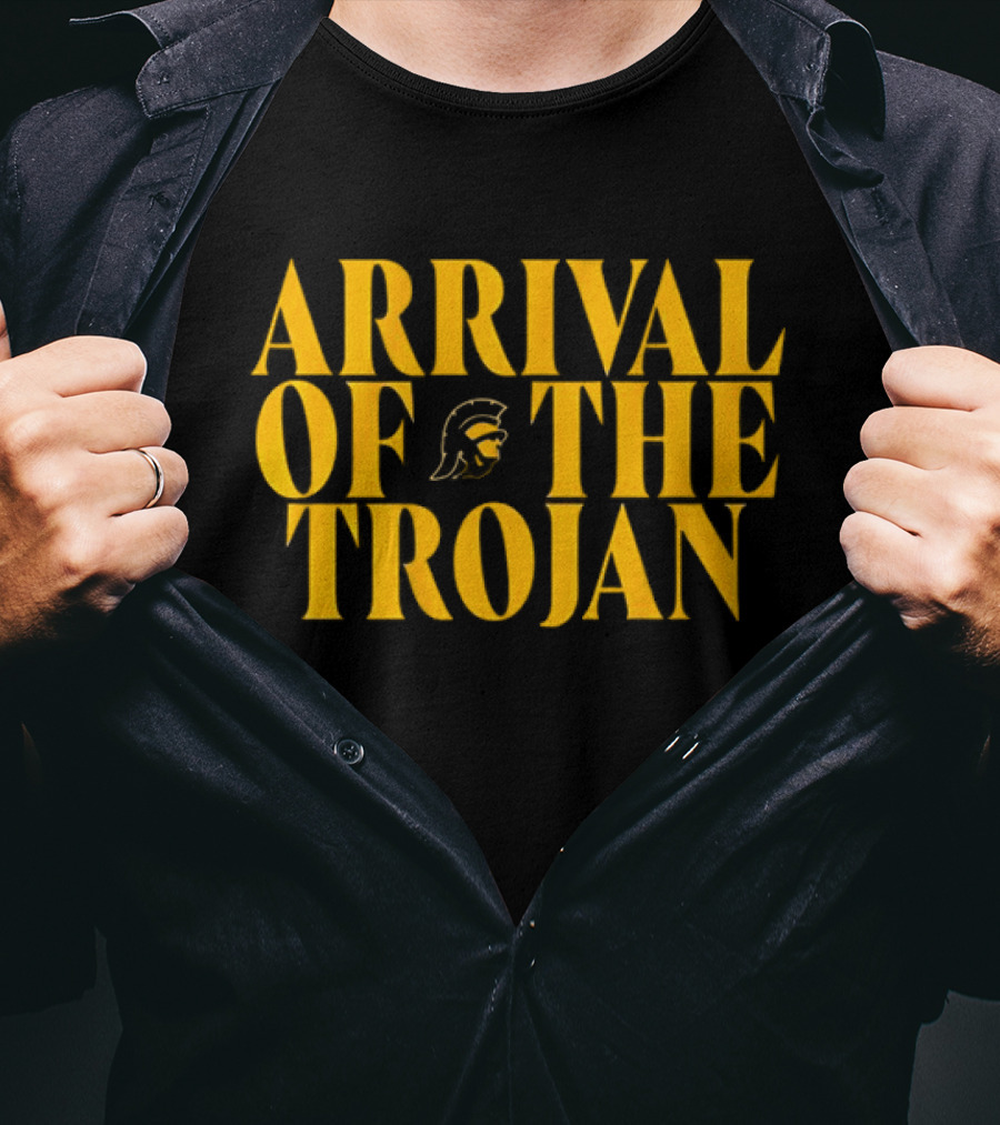 USC Football Arrival Of The Trojan T-Shirt