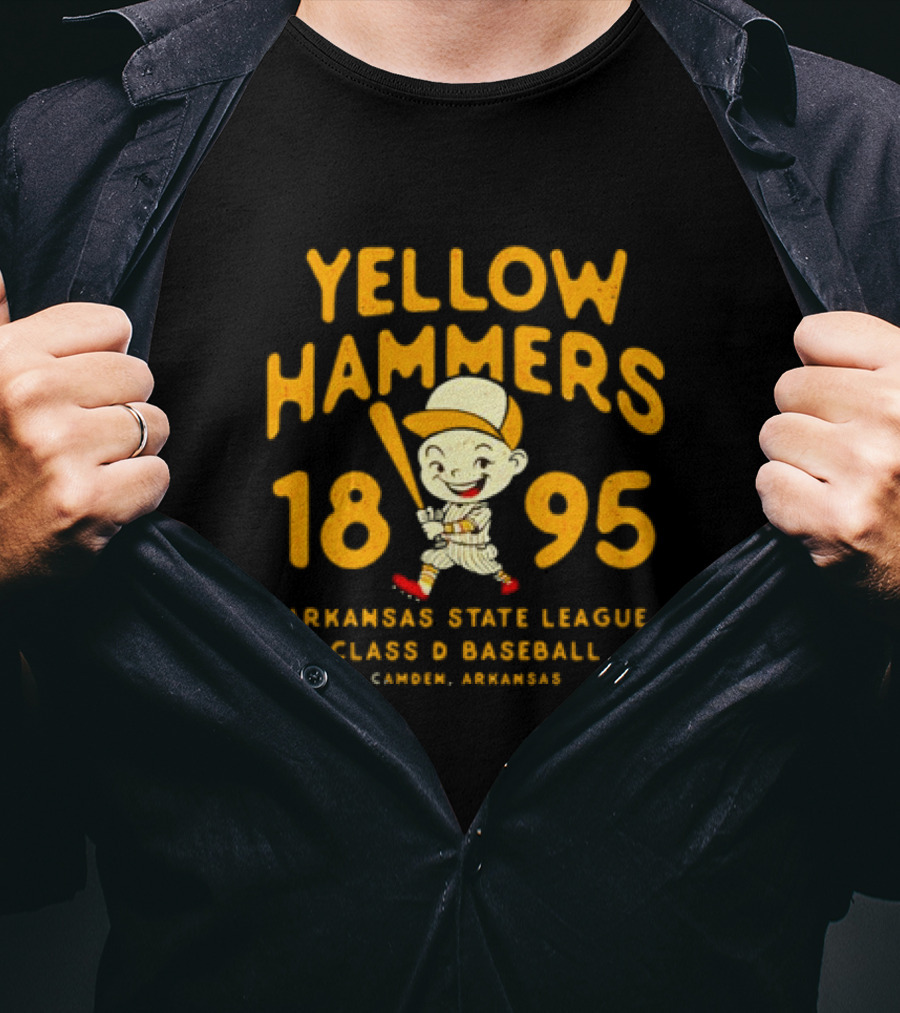 Yellow Hammers 1895 Arkansas State League Class D Baseball Camden Arkansas T-Shirt
