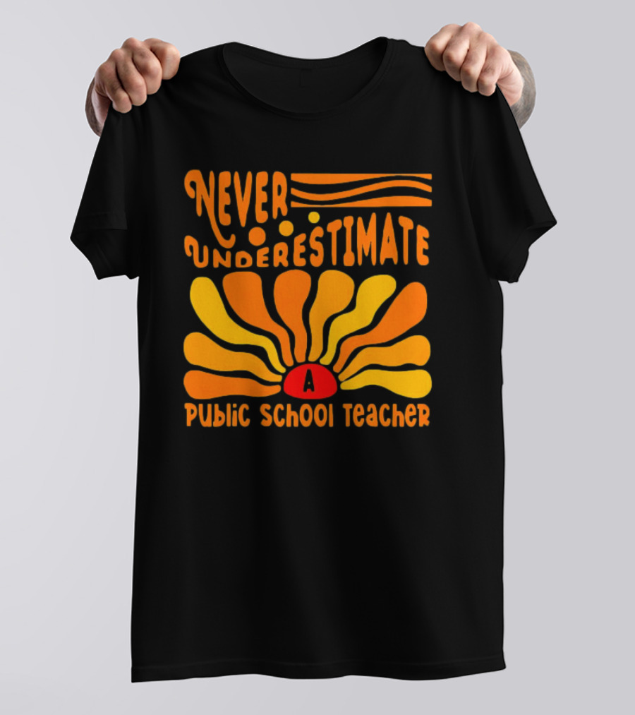 Never Underestimate A Public School Teacher T-Shirt