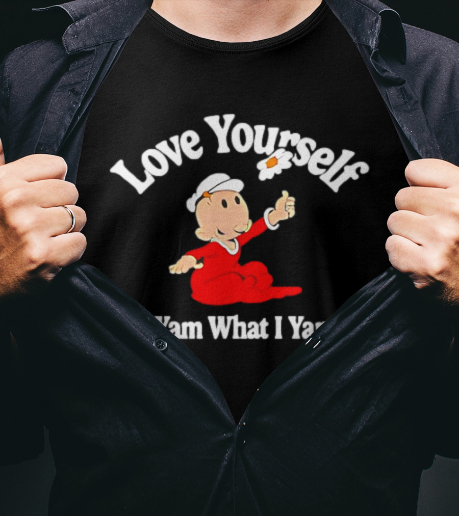 Popeye Love Yourself I Yam What I Yam Thumbs Up T-Shirt