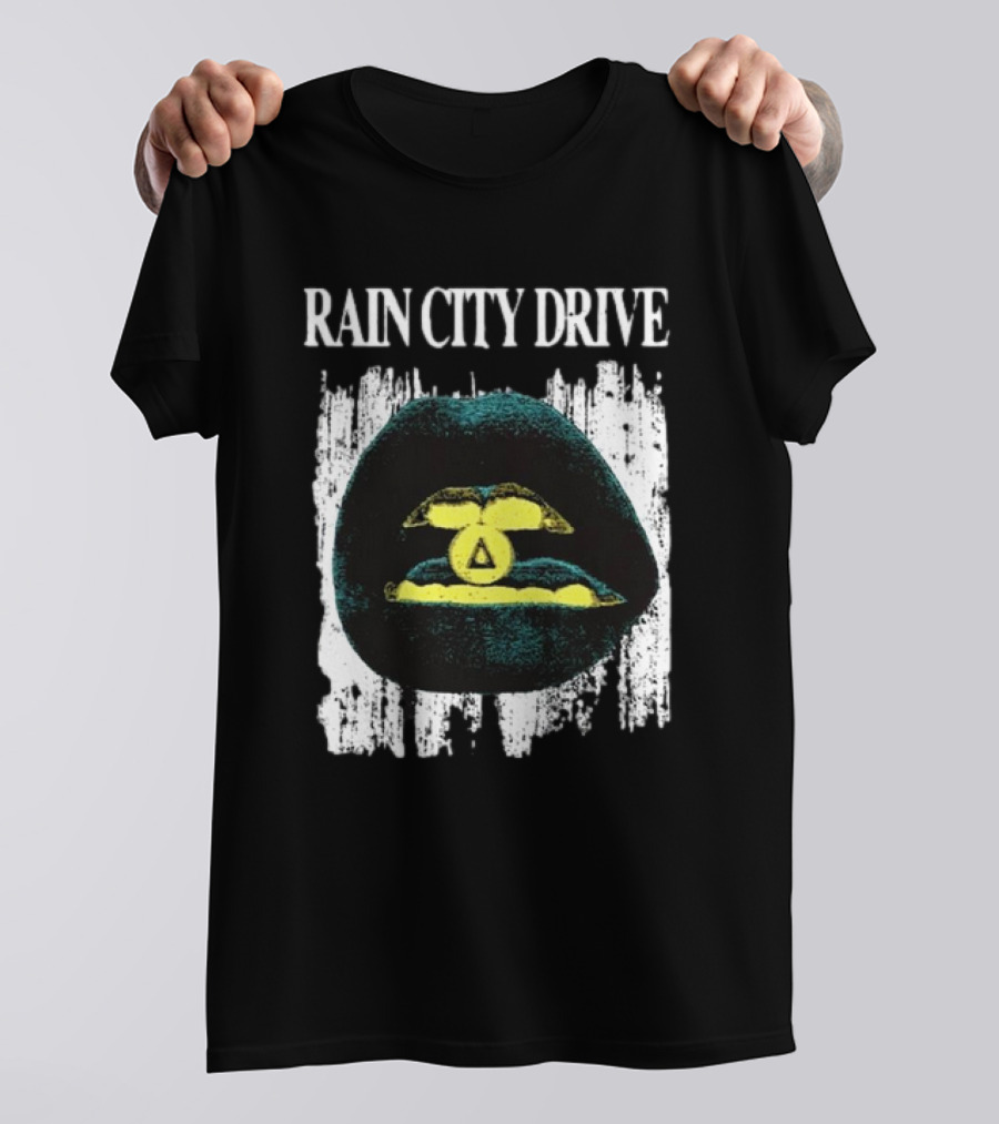 Rain City Drive Lips Neon Symbol T-Shirt