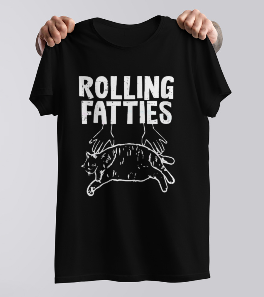 Rolling Fatties Cat Meme T-Shirt