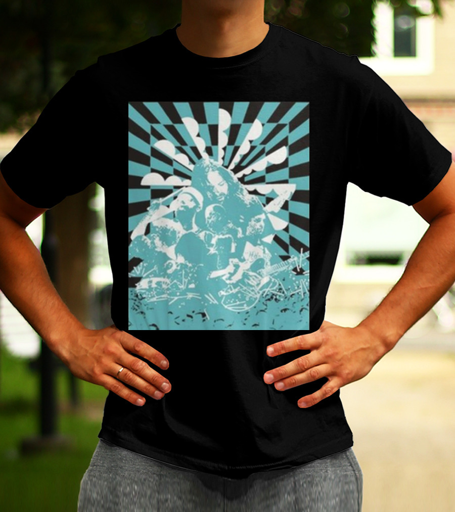 The War On Drugs Optical Collage Sunburst Band Montage T-Shirt