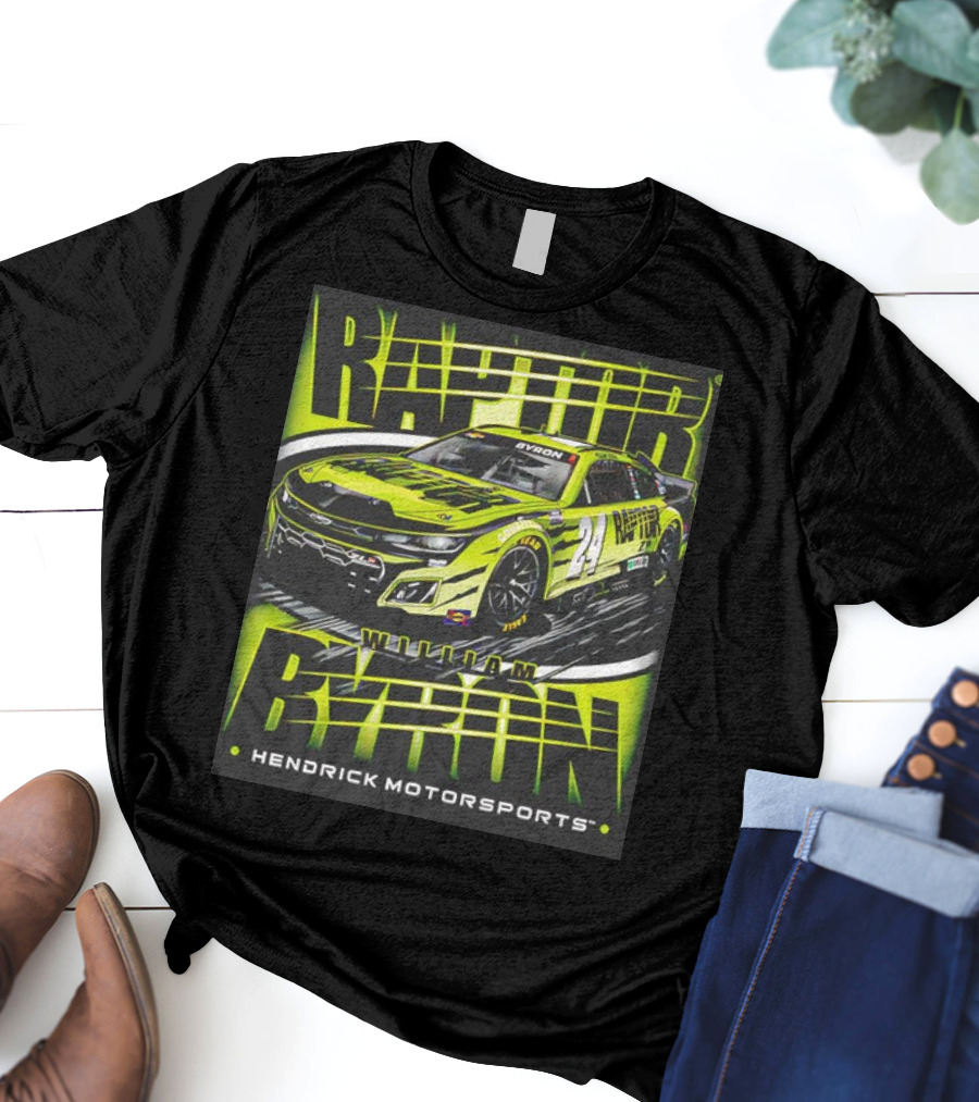 William Byron Raptor Car NASCAR Hendrick Motorsports Collection T-Shirt