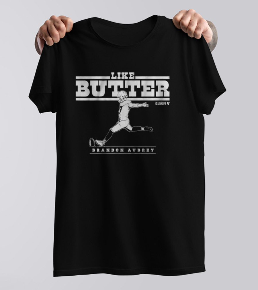 Brandon Aubrey Like Butter NFLPA Football Player T-Shirt