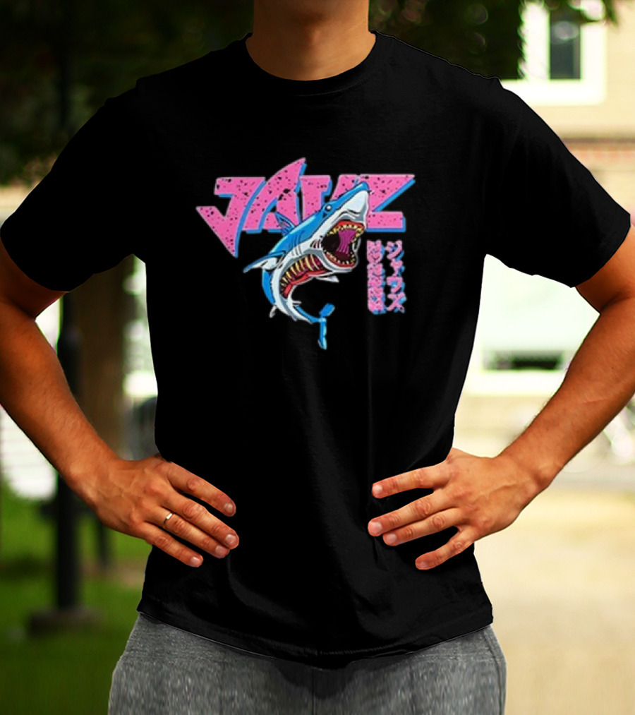 Jauz Savage Shark Retro Neon T-Shirt
