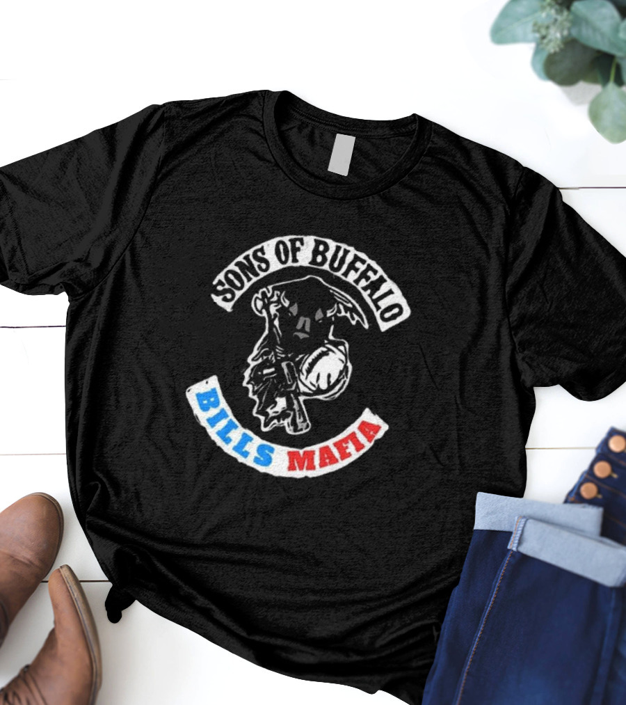 Sons Of Buffalo Bills Mafia Football Fan Crew T-Shirt