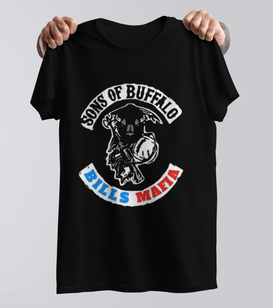 Sons Of Buffalo Bills Mafia Football Fan Crew T-Shirt