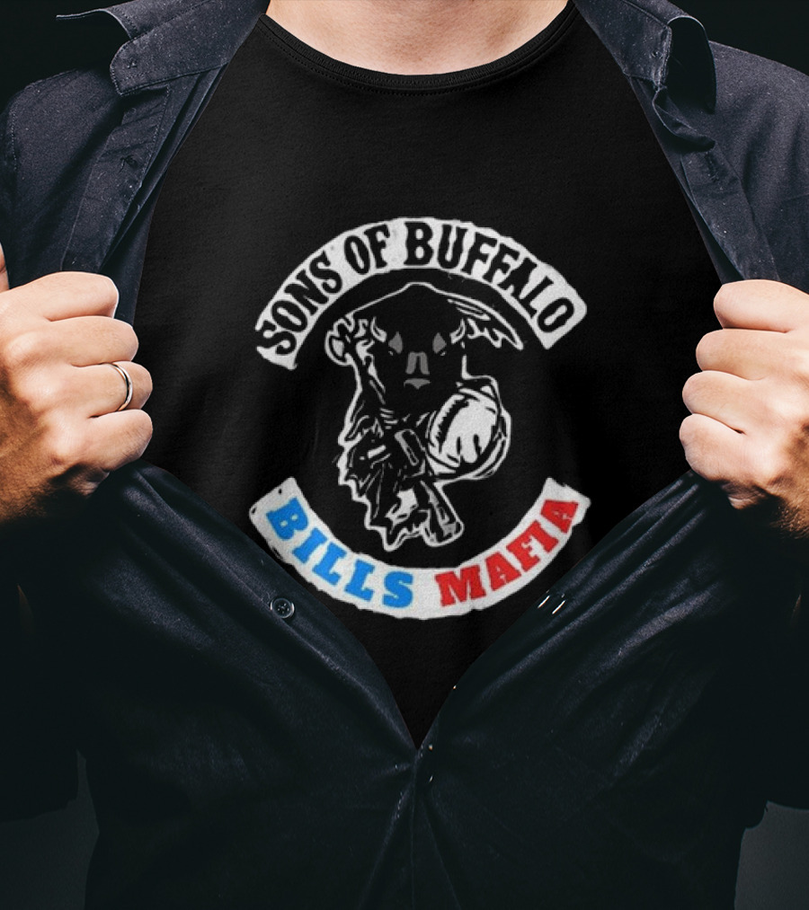 Sons Of Buffalo Bills Mafia Football Fan Crew T-Shirt