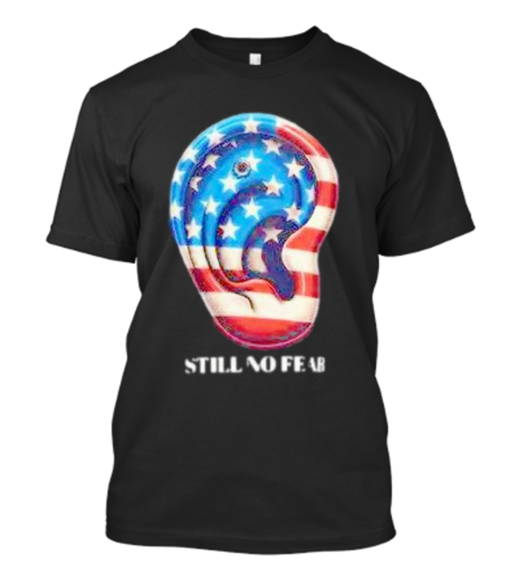 Still No Fear American Flag Ear T-Shirt