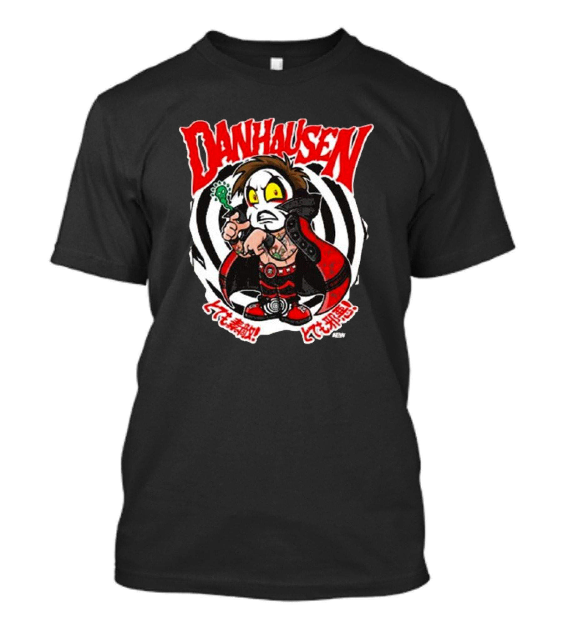 Danhausen Spiral Curse Character With Tattoo And Cape T-Shirt