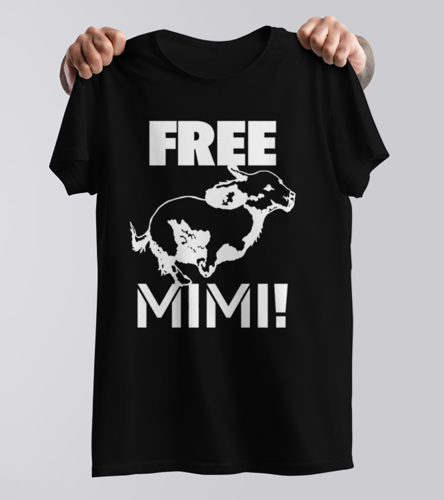 Free Mimi Running Cow T-Shirt