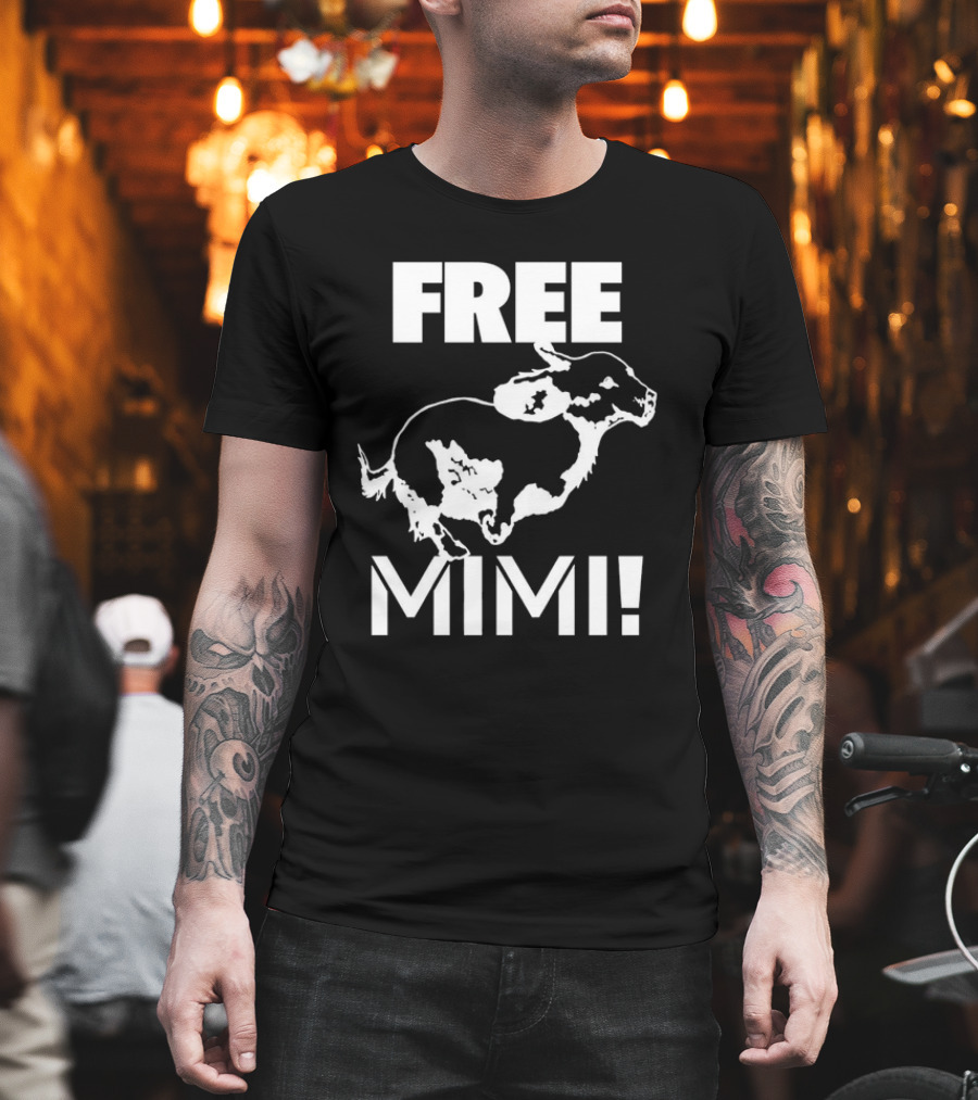 Free Mimi Running Cow T-Shirt