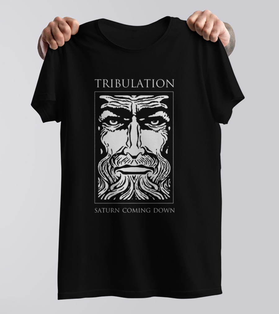 Tribulation Saturn Coming Down Mystical Face T-Shirt