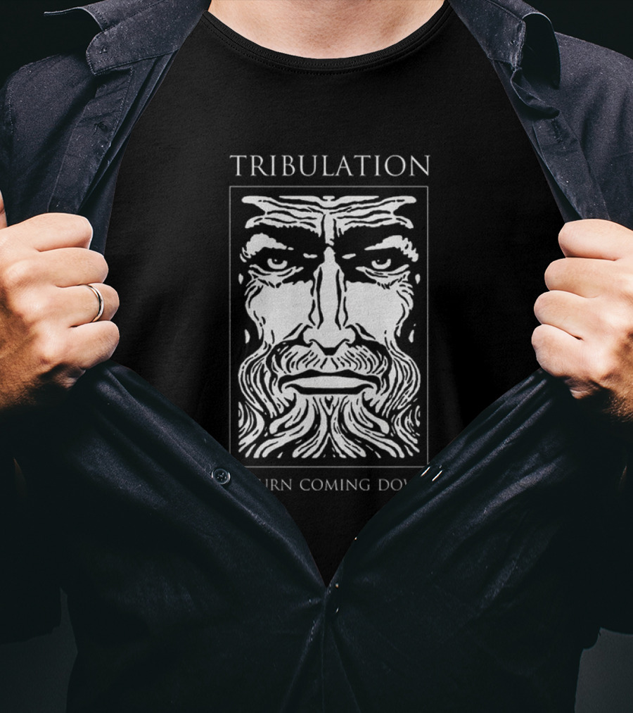 Tribulation Saturn Coming Down Mystical Face T-Shirt