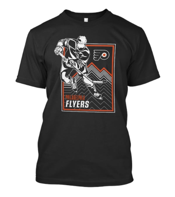 Philadelphia Flyers Hockey Player Graphic With Team T-Shirt