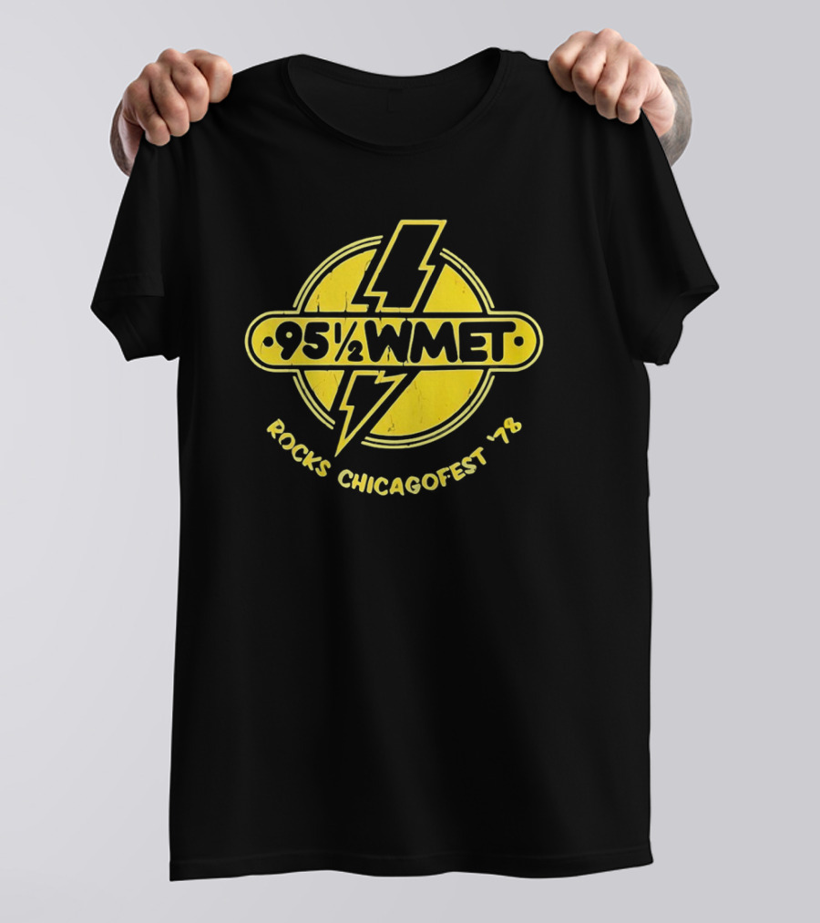 95½ WMET Rocks Chicagofest '78 Vintage Lightning T-Shirt