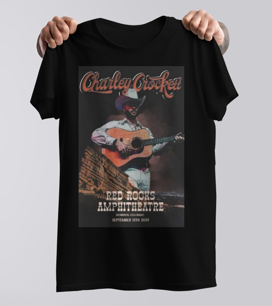 Charley Crockett Red Rocks Amphitheatre Morrison Colorado September 12th T-Shirt