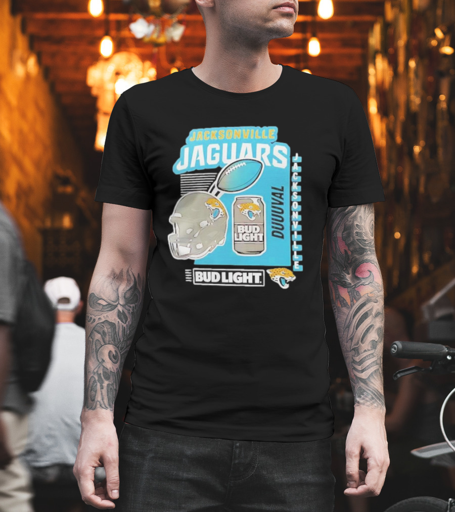 Jacksonville Jaguars Bud Light Football Duuuval Jacksonville T-Shirt