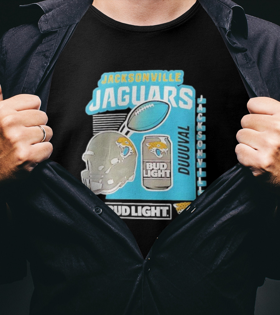 Jacksonville Jaguars Bud Light Football Duuuval Jacksonville T-Shirt