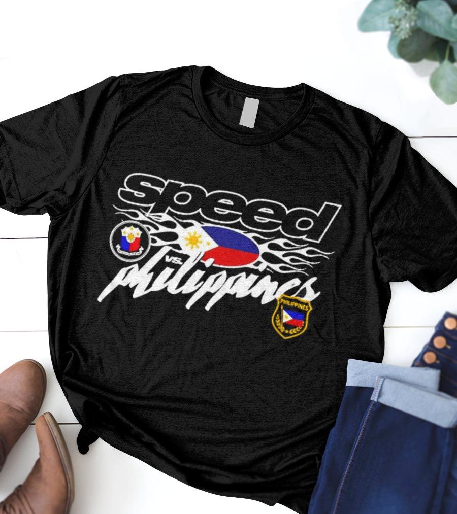 Speed Vs. Philippines Flag Emblems T-Shirt