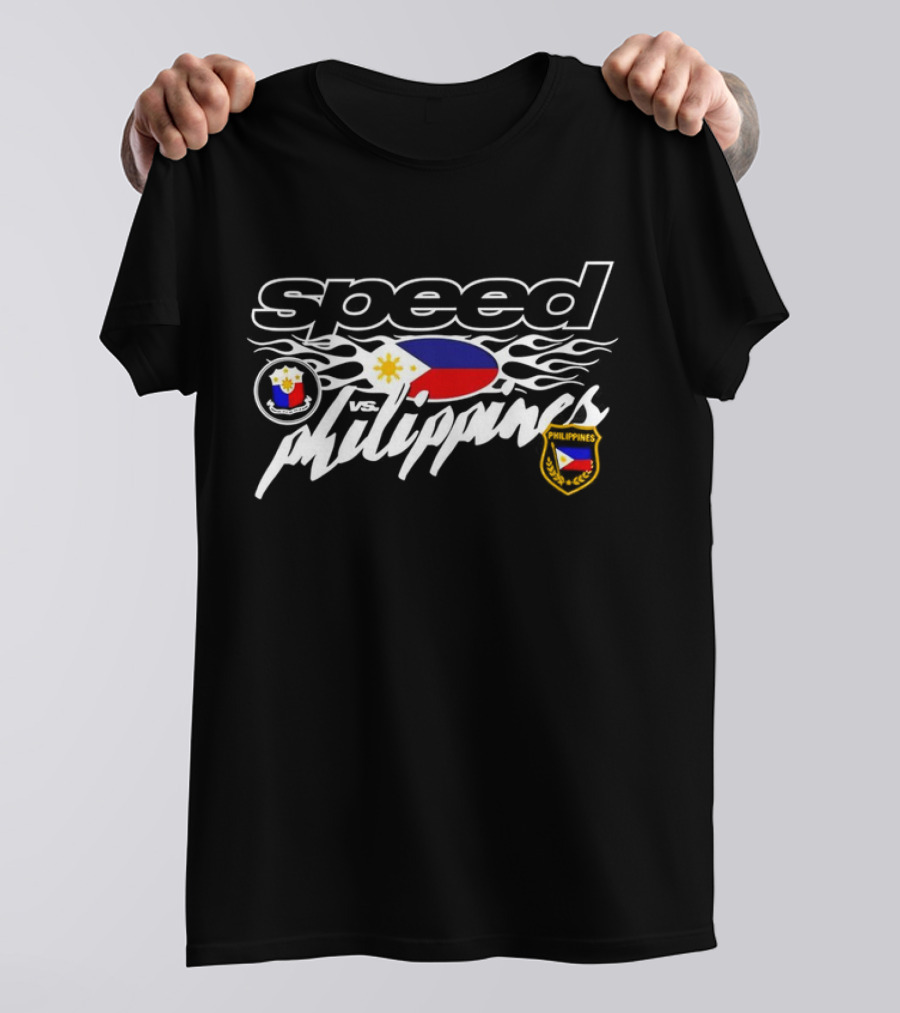 Speed Vs. Philippines Flag Emblems T-Shirt