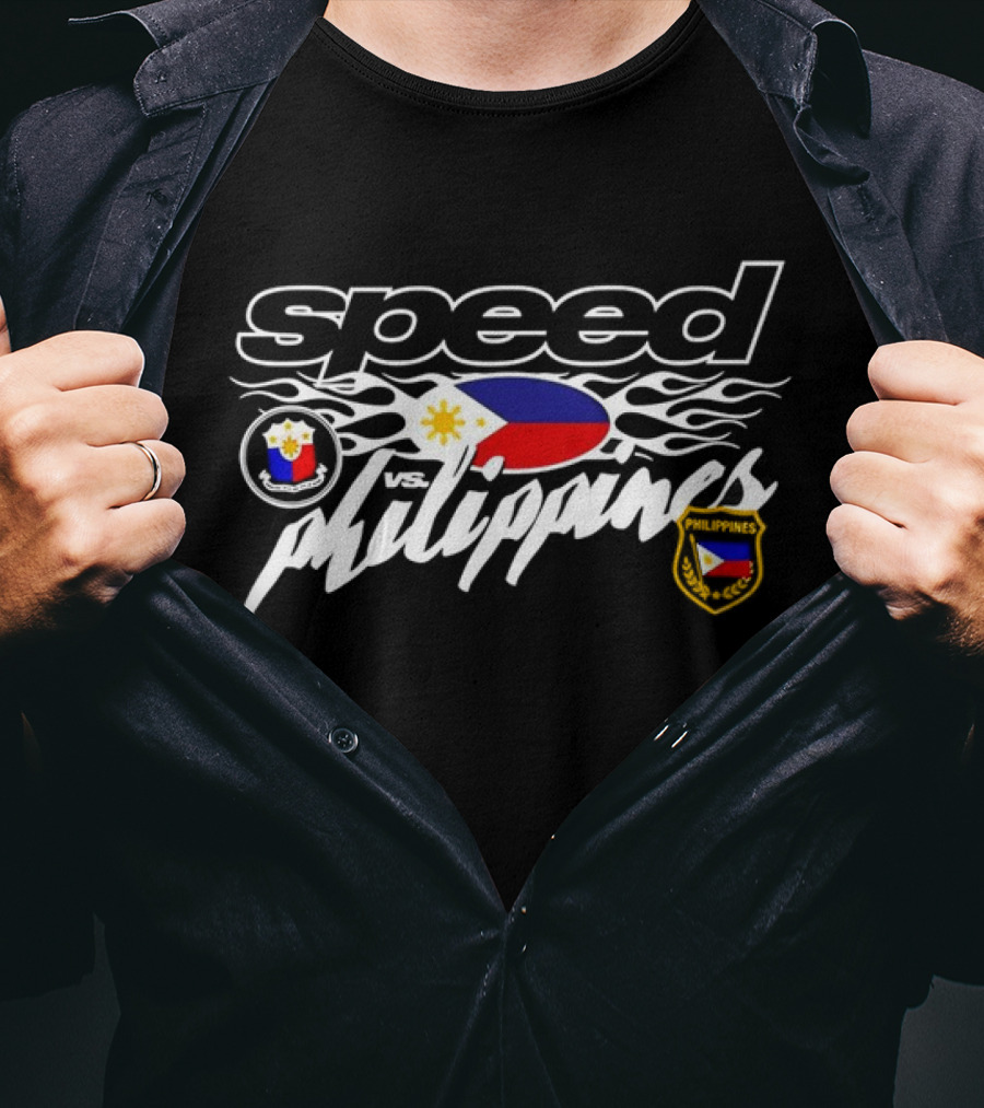 Speed Vs. Philippines Flag Emblems T-Shirt