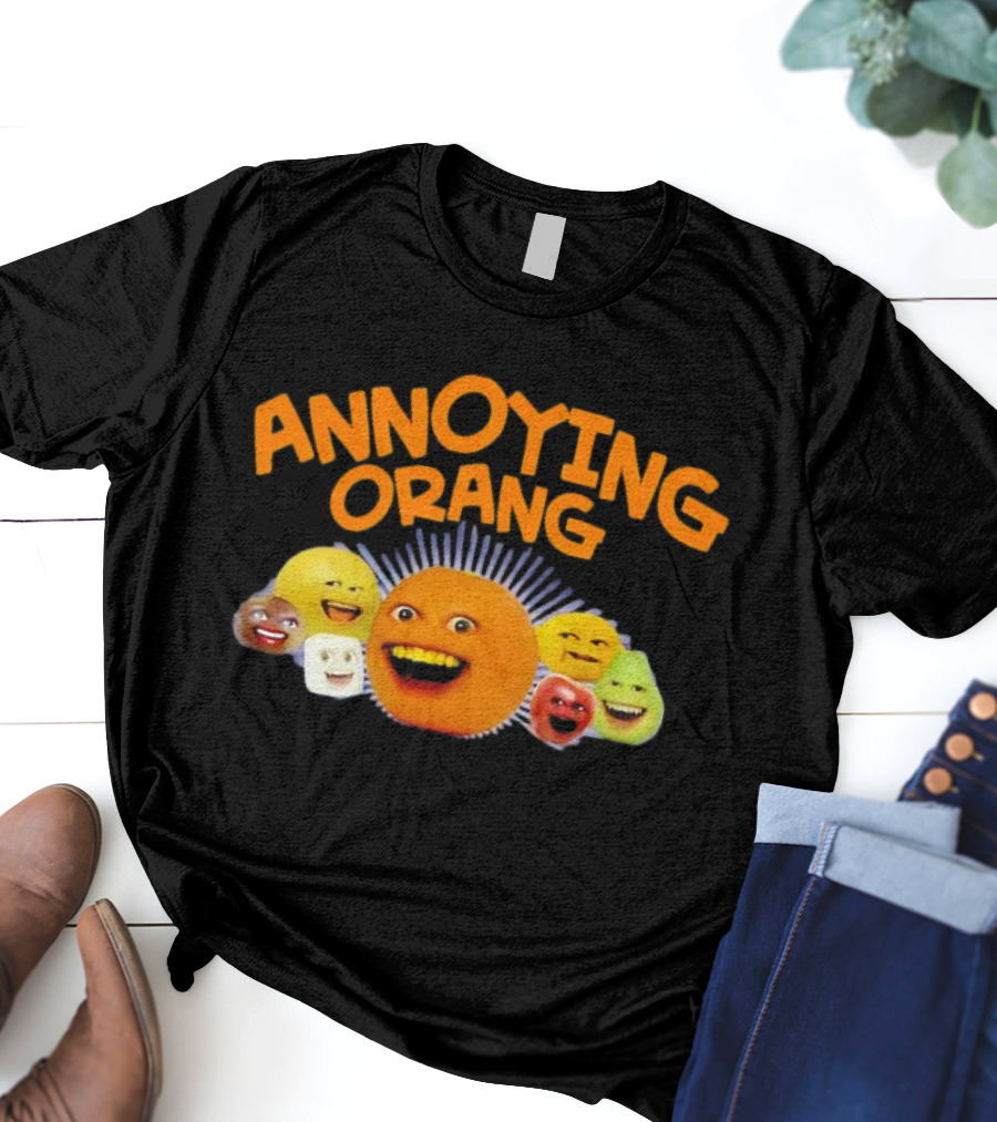Annoying Orange Characters Faces Smile T-Shirt