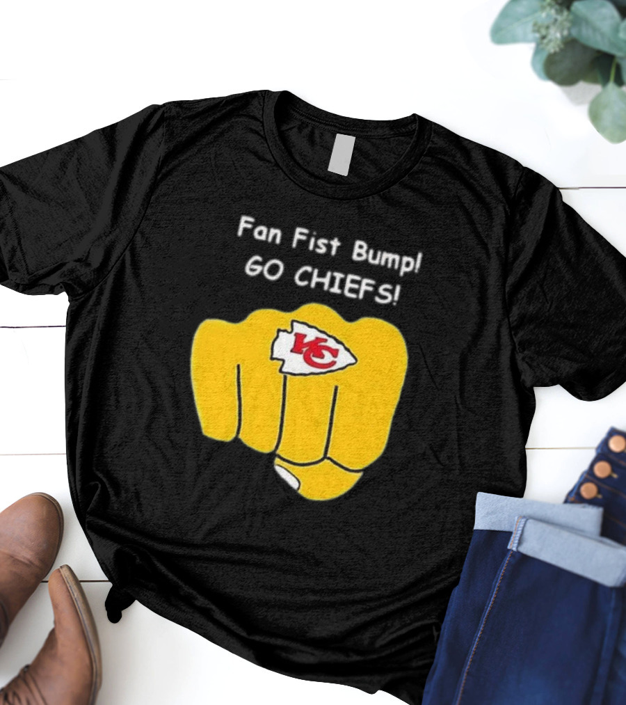 Fan Fist Bump Go Chiefs KC T-Shirt