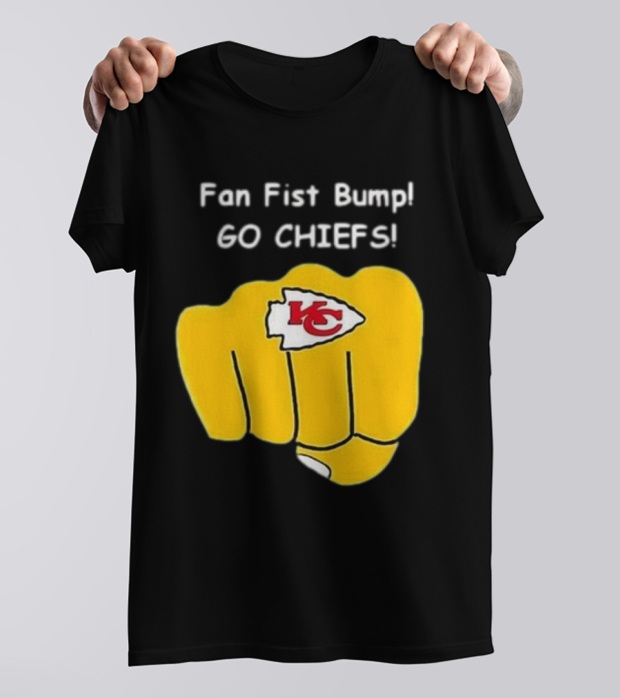 Fan Fist Bump Go Chiefs KC T-Shirt