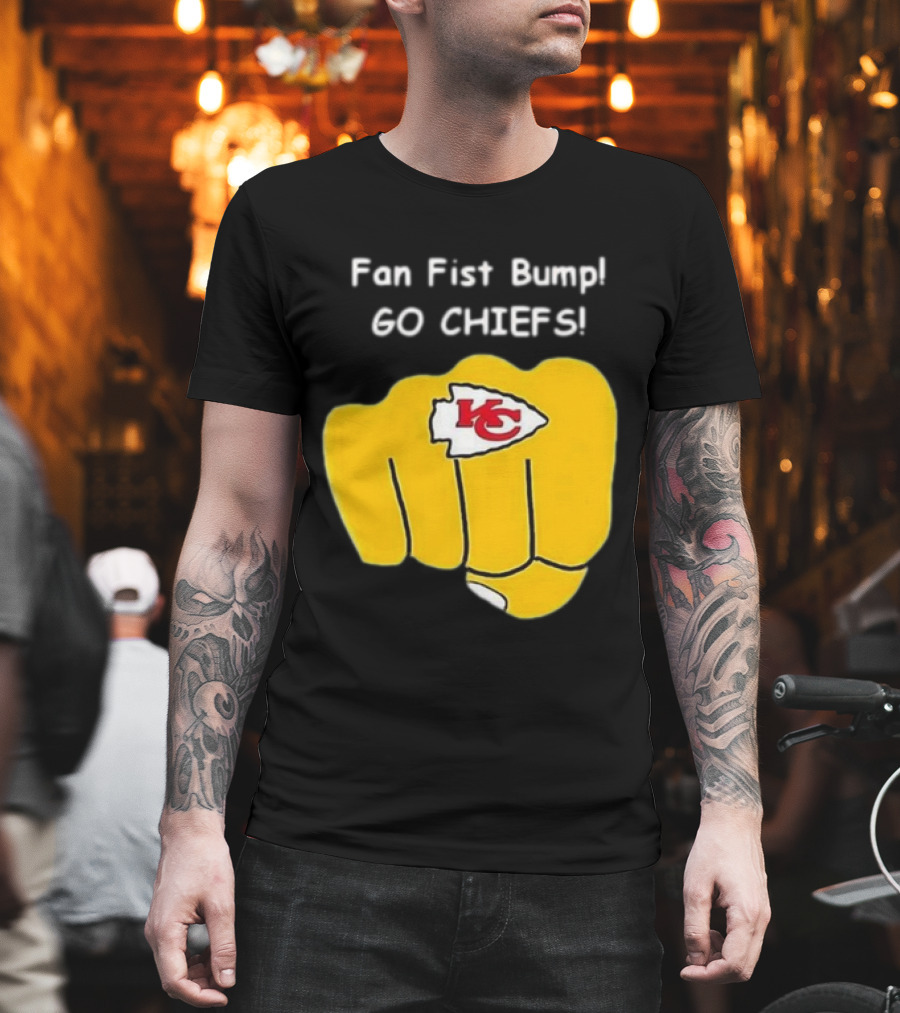 Fan Fist Bump Go Chiefs KC T-Shirt