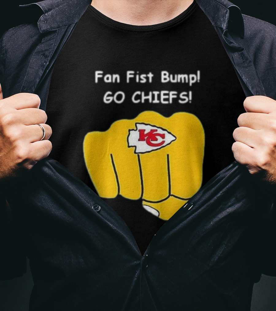 Fan Fist Bump Go Chiefs KC T-Shirt