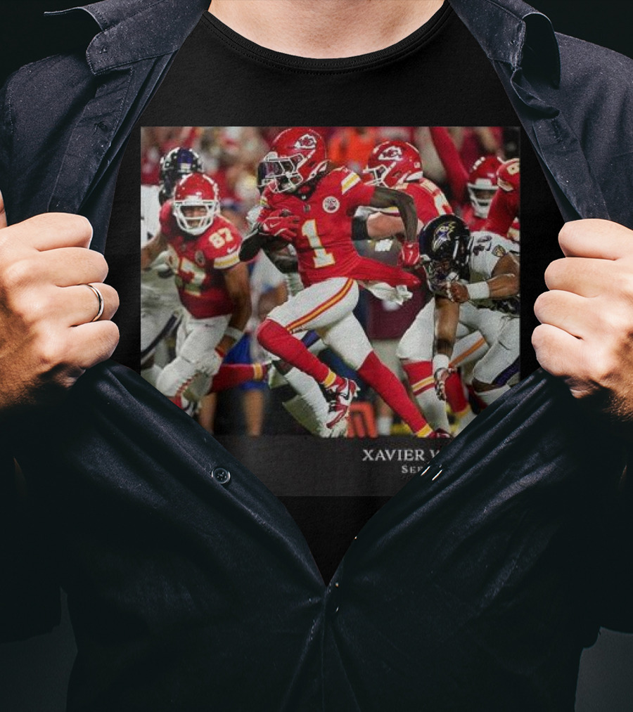 Xavier Worthy Kansas City Chiefs NFL Week 1 September 5 T-Shirt