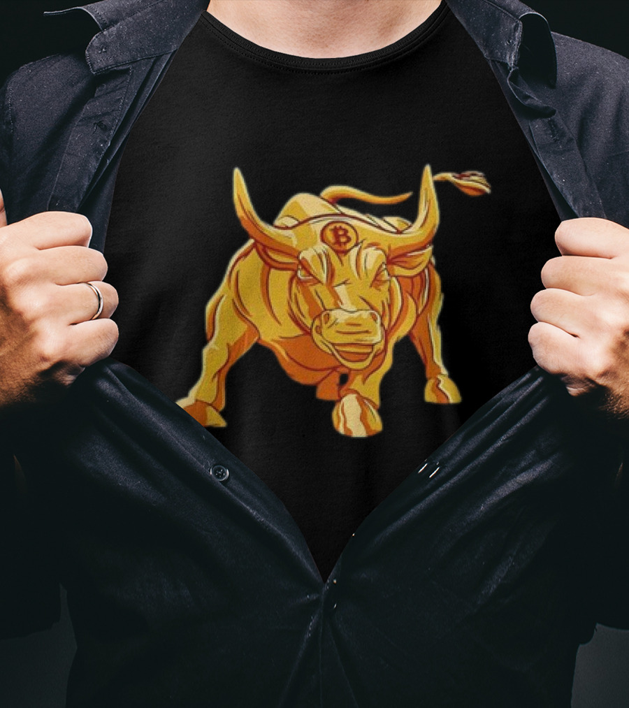 Bitcoin Crypto Bull Golden Btc T-Shirt