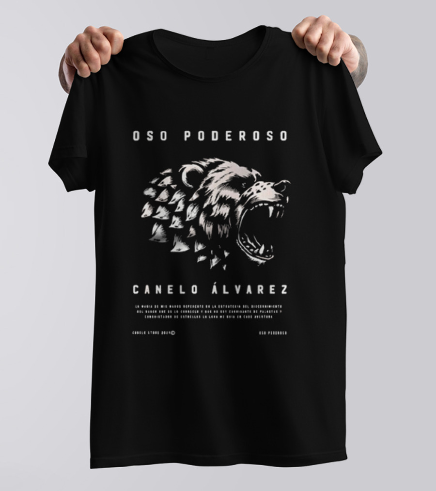 Oso Poderoso Canelo Álvarez Empowered Bear T-Shirt