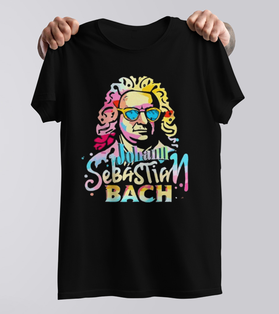 Johann Sebastian Bach Colorful Sunglasses T-Shirt