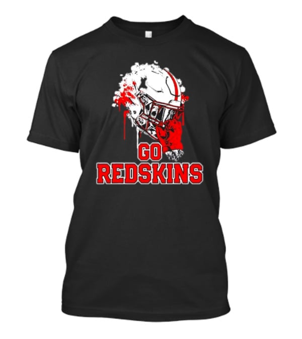 Go Redskins Helmet Burst T-Shirt