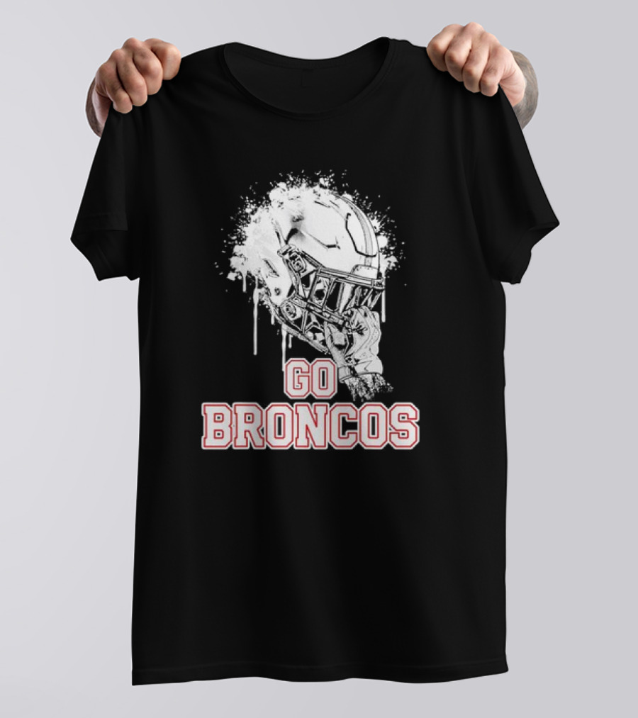 Go Broncos Palm Beach Central Rising Helmet T-Shirt