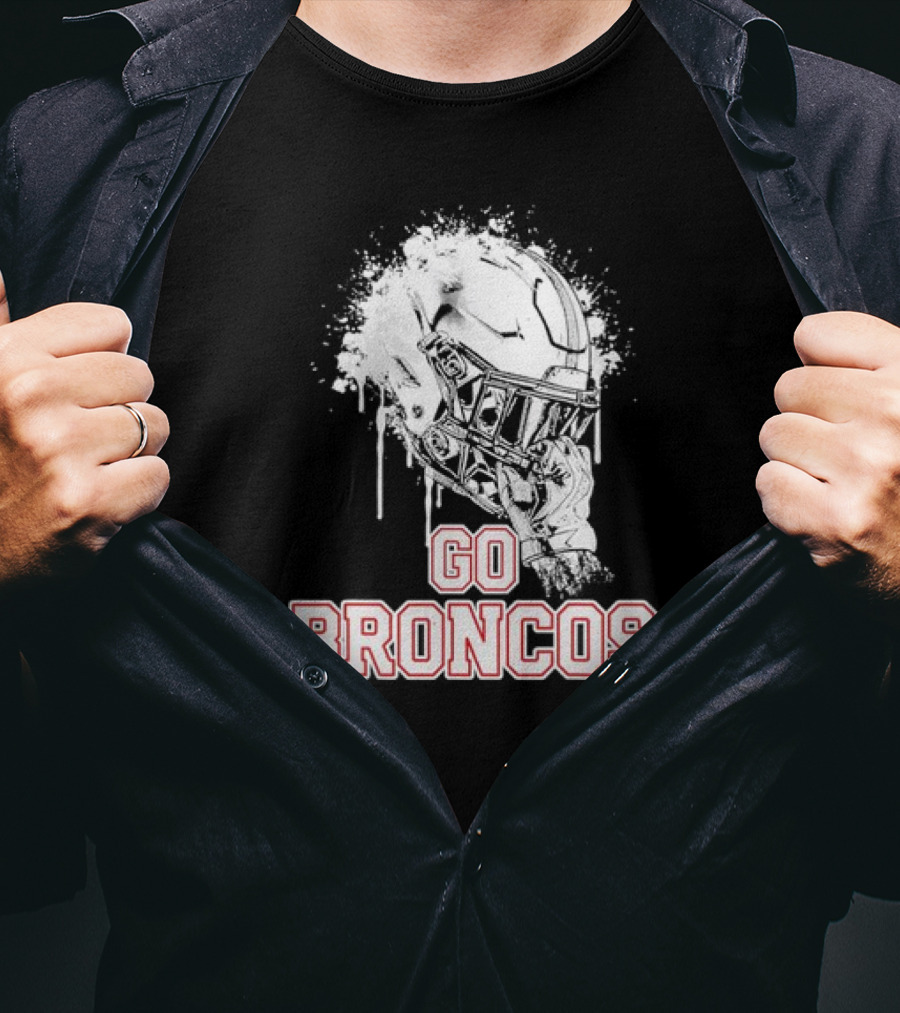 Go Broncos Palm Beach Central Rising Helmet T-Shirt