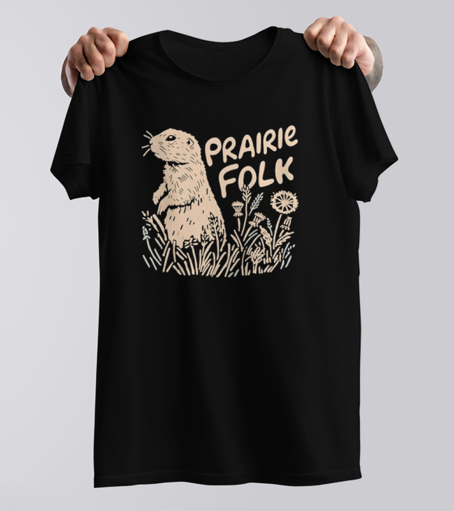 Prairie Folk Prairie Dog And Wildflowers September 24 T-Shirt