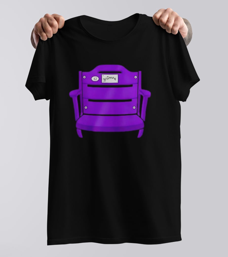 Athlete Logos Purple Stadium Chair Grimey 12 T-Shirt