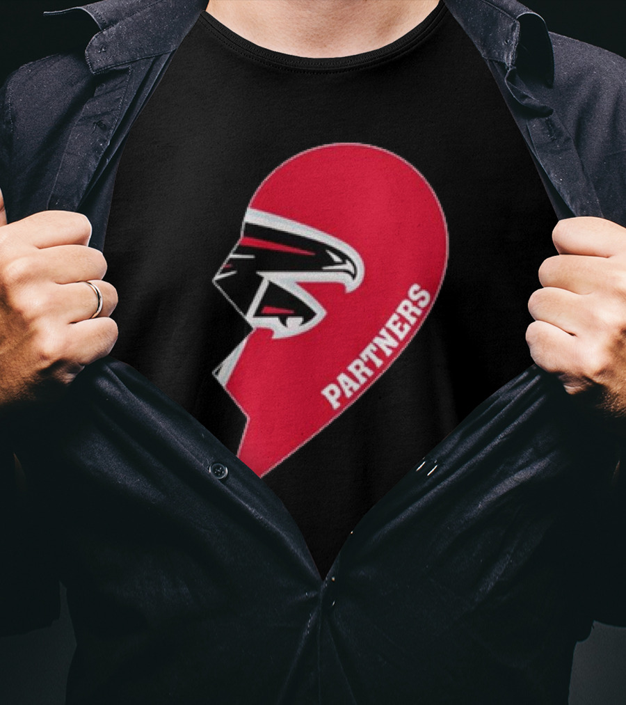 Atlanta Falcons Half Heart Partners T-Shirt