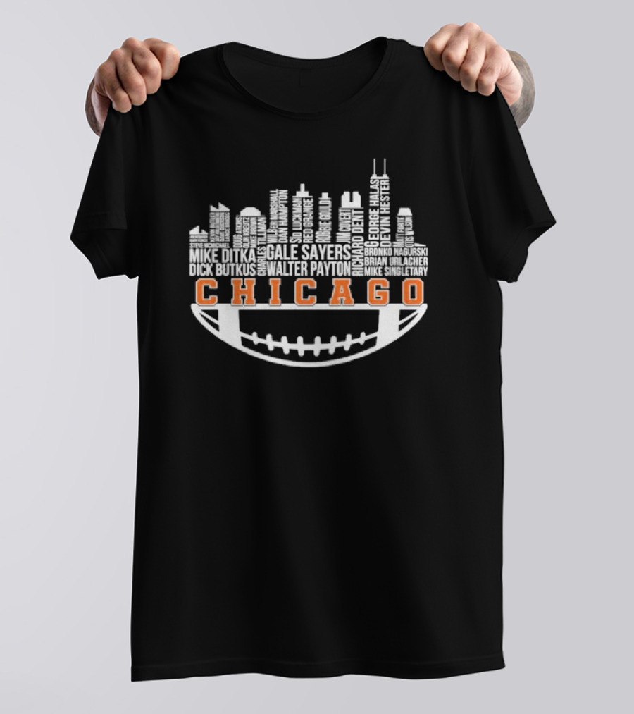 Chicago Football City Legends Skyline T-Shirt