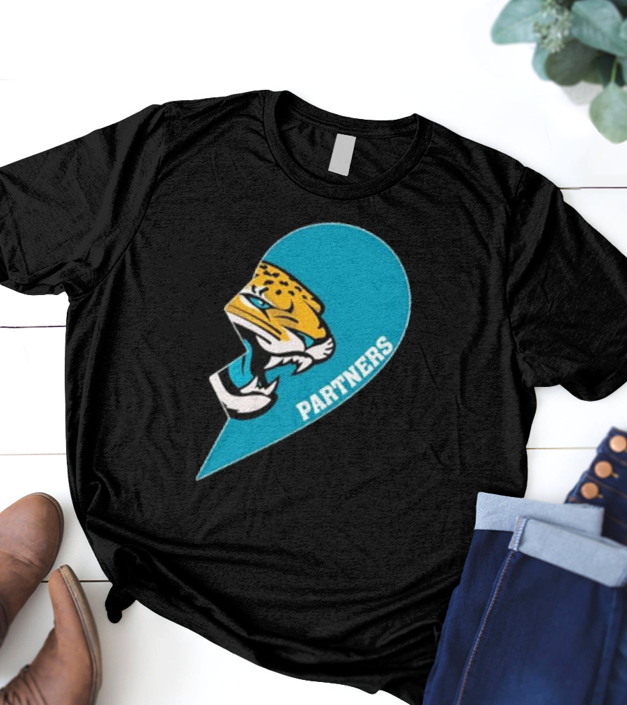 Jacksonville Jaguars Partners Half Heart T-Shirt
